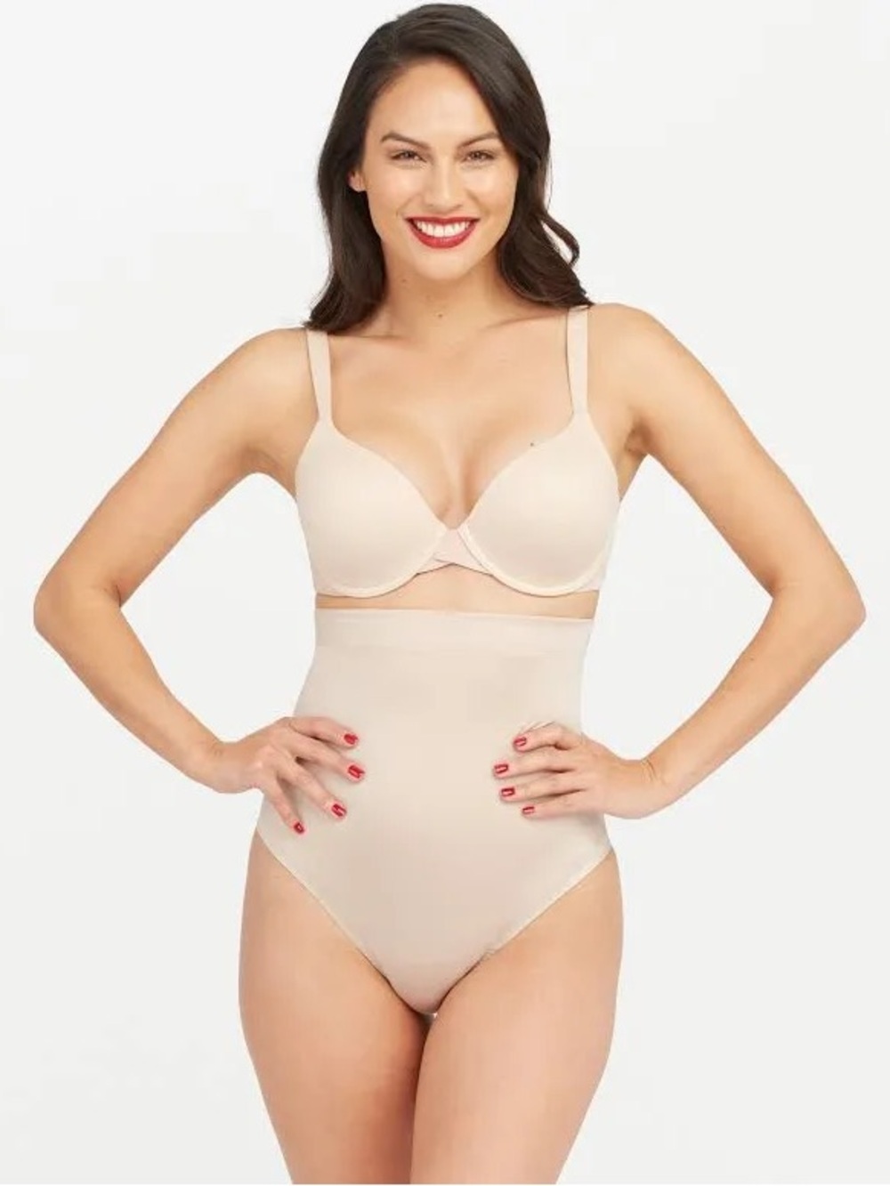 SPANX Suit Your Fancy High-Waist Thong Shapewear Nude XL NWT